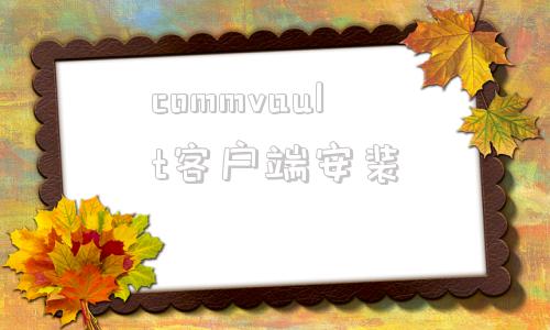 commvault客户端安装openmediavault远程访问软件